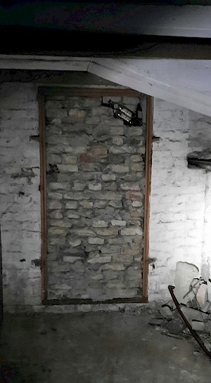 Bricked-Up Celler Door